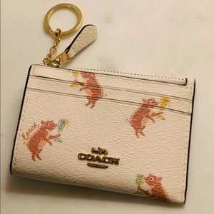 Coach cardholder wallet with keychain